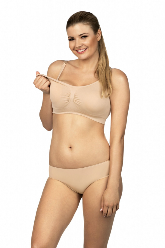 Biustonosz do karmienia Model 3087 beż